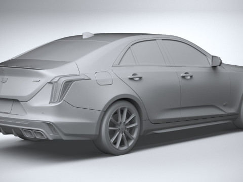 Cadillac CT4-V 2020 3D Model