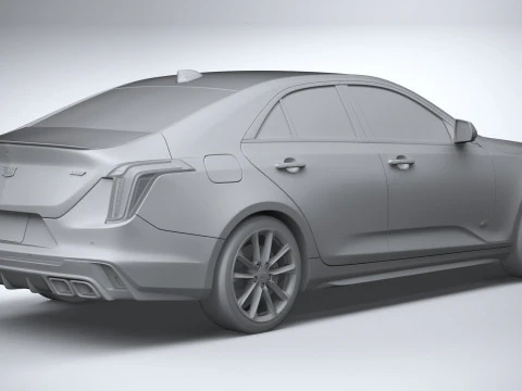 Cadillac CT4-V 2020 3D Model