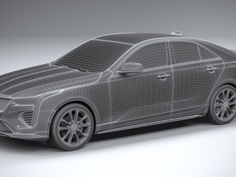 Cadillac CT4-V 2020 3D Model