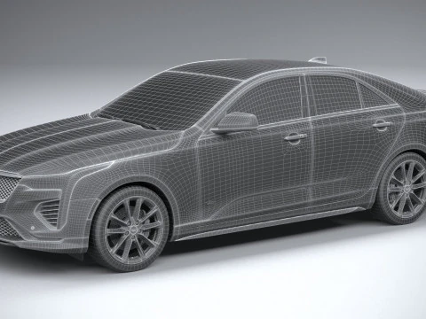 Cadillac CT4-V 2020 3D Model