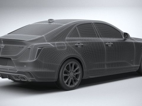 Cadillac CT4-V 2020 3D Model