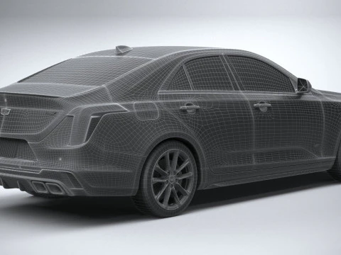 Cadillac CT4-V 2020 3D Model