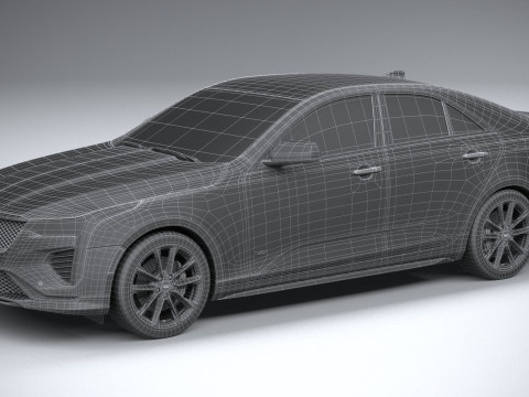 Cadillac CT4-V 2020 3D Model