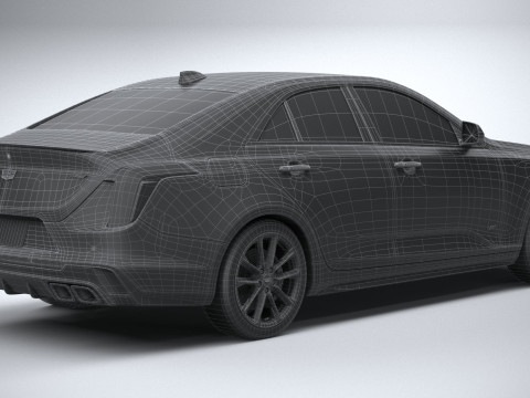 Cadillac CT4-V 2020 3D Model