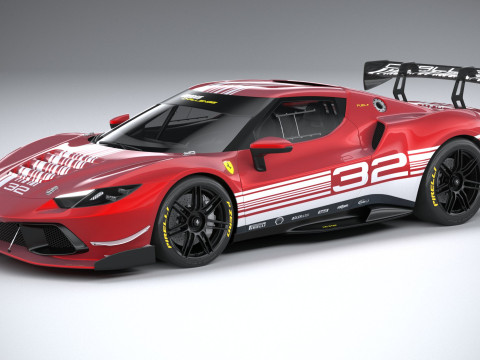 Ferrari 296 Challenge 2024 3D Model
