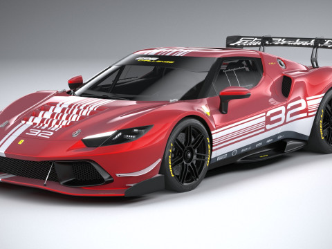 Ferrari 296 Challenge 2024 3D Модель