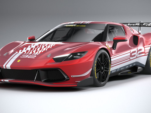 Ferrari 296 Challenge 2024 3D Модель
