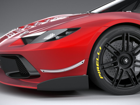 Ferrari 296 Challenge 2024 3D Модель