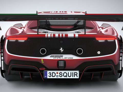 Ferrari 296 Challenge 2024 3D Модель