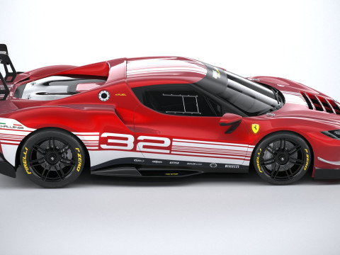 Ferrari 296 Challenge 2024 3D Модель