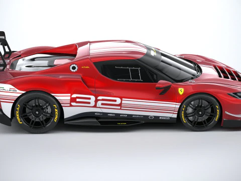 Ferrari 296 Challenge 2024 3D Model