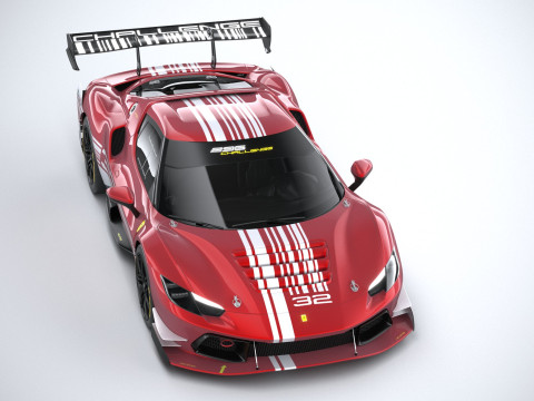 Ferrari 296 Challenge 2024 3D Модель