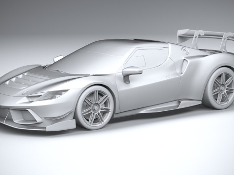 Ferrari 296 Challenge 2024 3D Модель