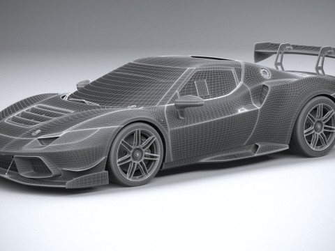 Ferrari 296 Challenge 2024 3D Модель