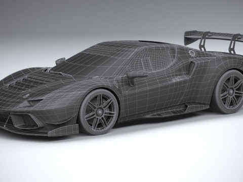 Ferrari 296 Challenge 2024 3D Модель