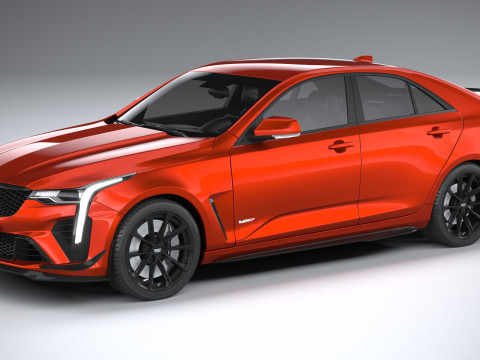 Cadillac CT4-V Blackwing 2022 Model 3D