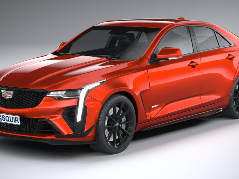 Cadillac CT4-V Blackwing 2022 Model 3D