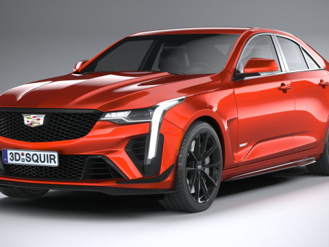 Cadillac CT4-V Blackwing 2022 Model 3D