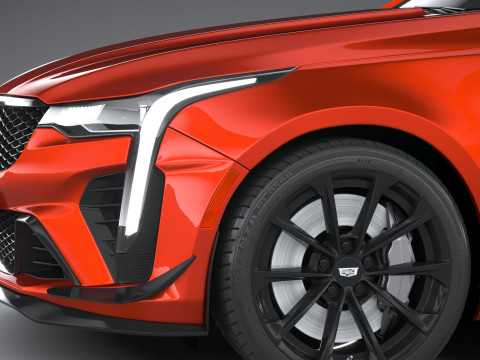 Cadillac CT4-V Blackwing 2022 Model 3D