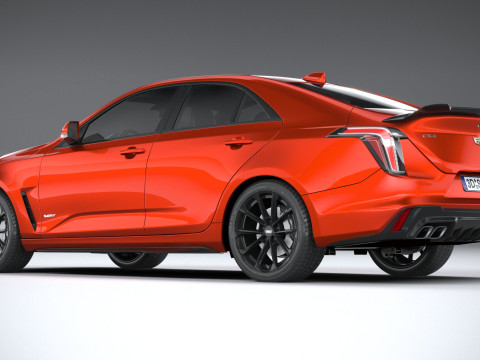 Cadillac CT4-V Blackwing 2022 Model 3D