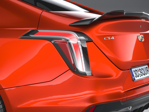 Cadillac CT4-V Blackwing 2022 Model 3D