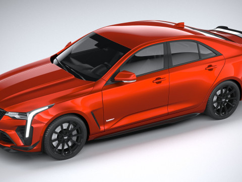 Cadillac CT4-V Blackwing 2022 Model 3D