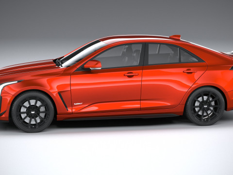 Cadillac CT4-V Blackwing 2022 Model 3D