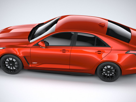 Cadillac CT4-V Blackwing 2022 Model 3D