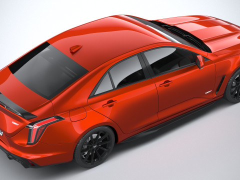 Cadillac CT4-V Blackwing 2022 Model 3D