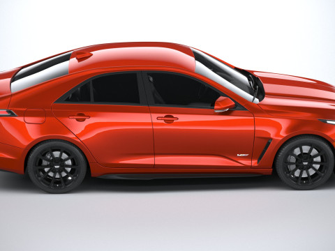 Cadillac CT4-V Blackwing 2022 Model 3D