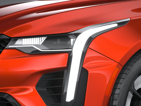 Cadillac CT4-V Blackwing 2022 Model 3D
