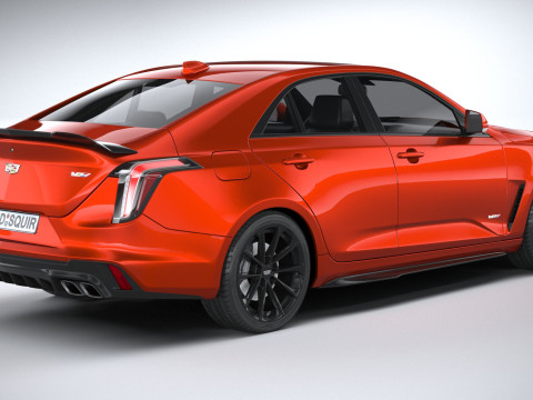 Cadillac CT4-V Blackwing 2022 Model 3D