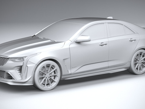 Cadillac CT4-V Blackwing 2022 Model 3D