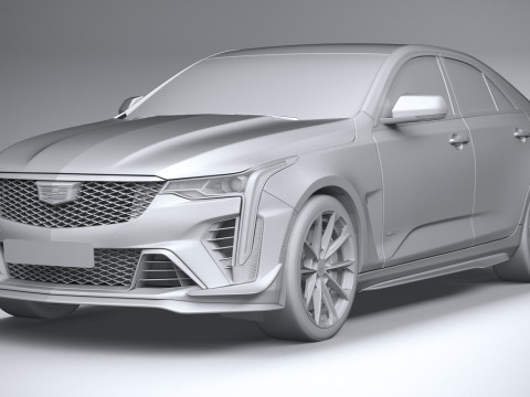 Cadillac CT4-V Blackwing 2022 Model 3D