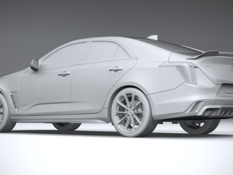 Cadillac CT4-V Blackwing 2022 Model 3D