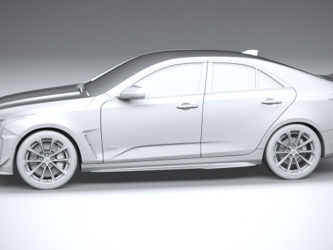 Cadillac CT4-V Blackwing 2022 Model 3D