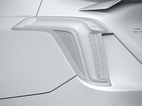 Cadillac CT4-V Blackwing 2022 Model 3D
