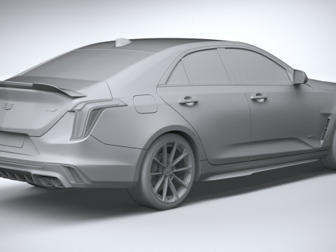 Cadillac CT4-V Blackwing 2022 Model 3D