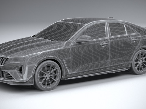 Cadillac CT4-V Blackwing 2022 Model 3D
