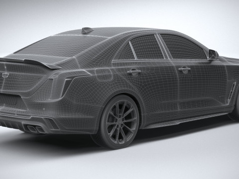Cadillac CT4-V Blackwing 2022 Model 3D