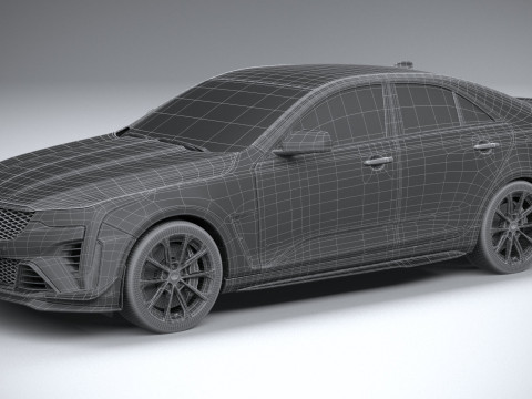 Cadillac CT4-V Blackwing 2022 Model 3D