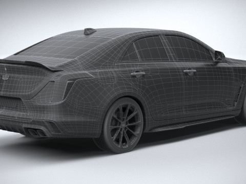 Cadillac CT4-V Blackwing 2022 Model 3D