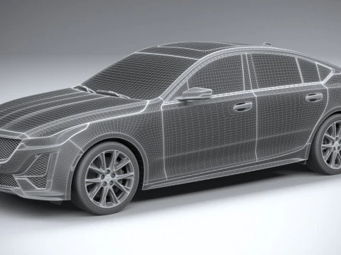 Cadillac CT5-V 2020 3D Model