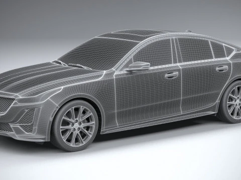 Cadillac CT5-V 2020 3D Model