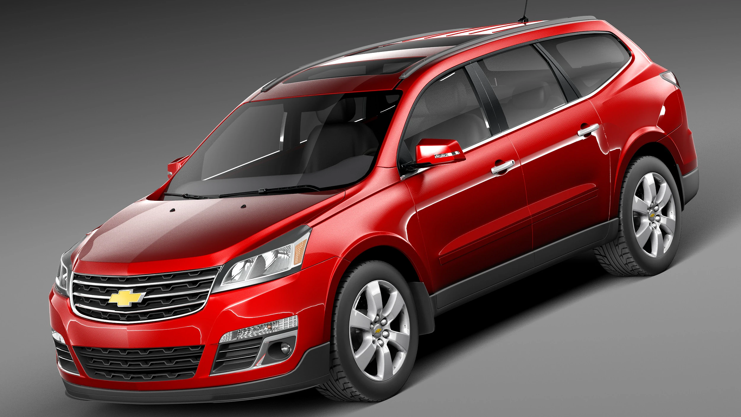 Chevrolet Traverse 2013 3D Model .c4d .max .obj .3ds .fbx .stl .blend 