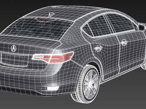 Acura ILX 2013 3D Модель
