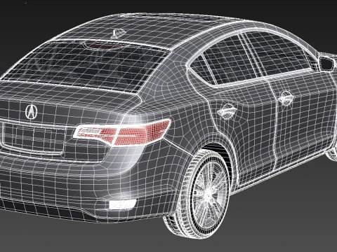 Acura ILX 2013 3D Model