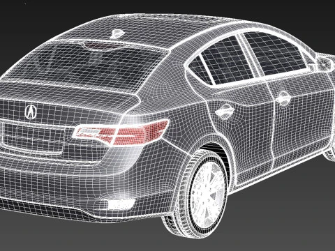 Acura ILX 2013 3D Model