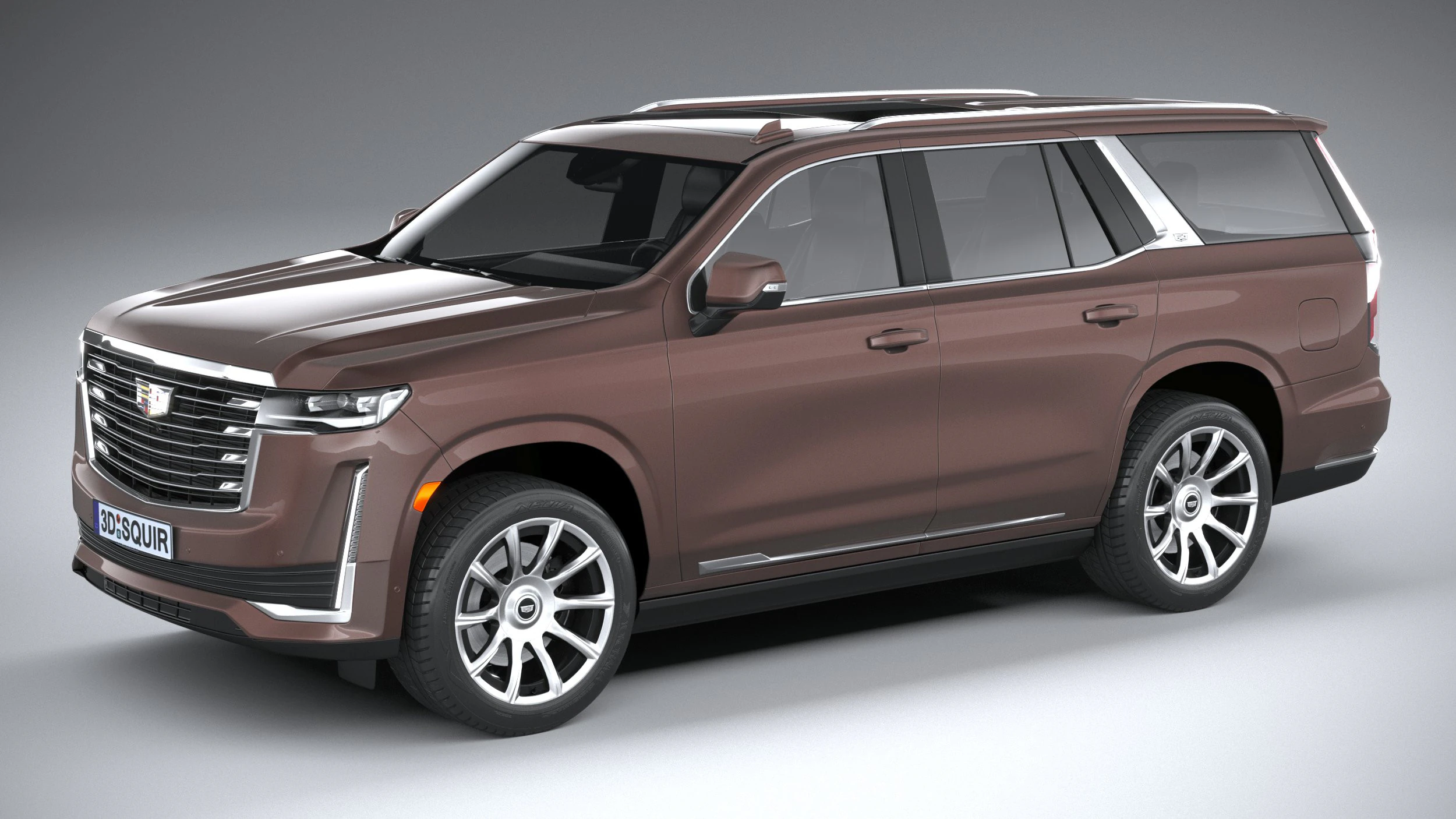 Cadillac Escalade 2021 3D Model .c4d .max .obj .3ds .fbx .stl .blend