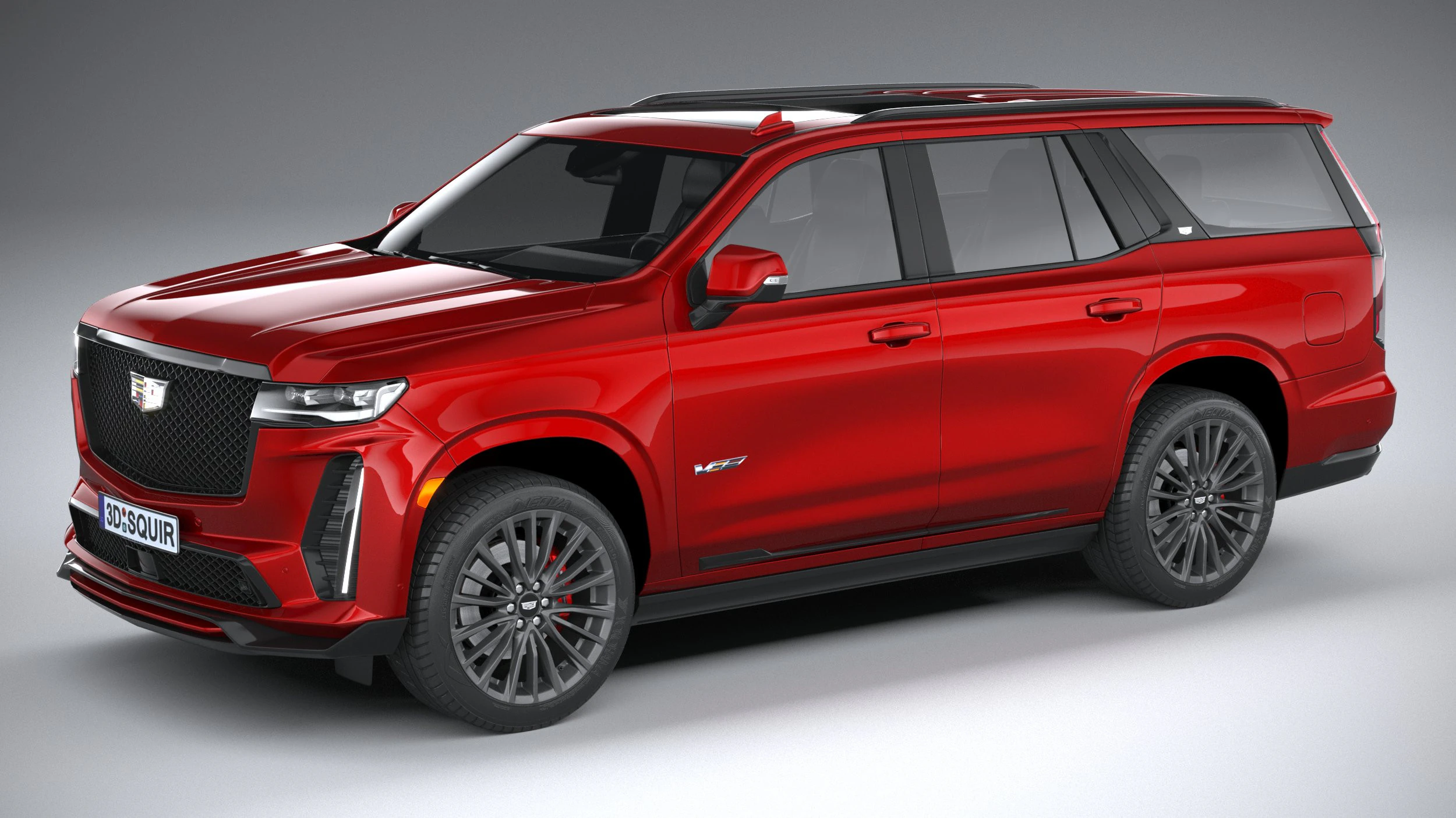 Cadillac Escalade-V 2023 3D Model .c4d .max .obj .3ds .fbx .stl .blend 